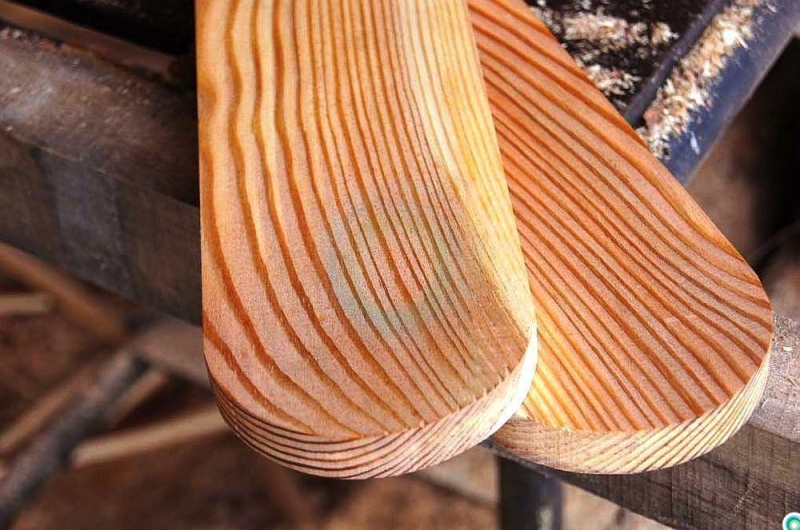 Доска заборная закругленная